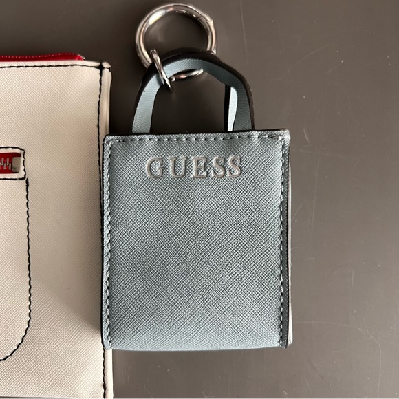 GUESS White Wristlet with Keychain - Picture 5 of 7